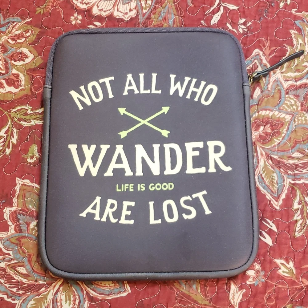 EUC- Life is Good Neoprene Tablet Case